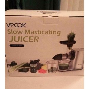 Slow Masticating Juicer Fruit Vegetable Wheat Extractor